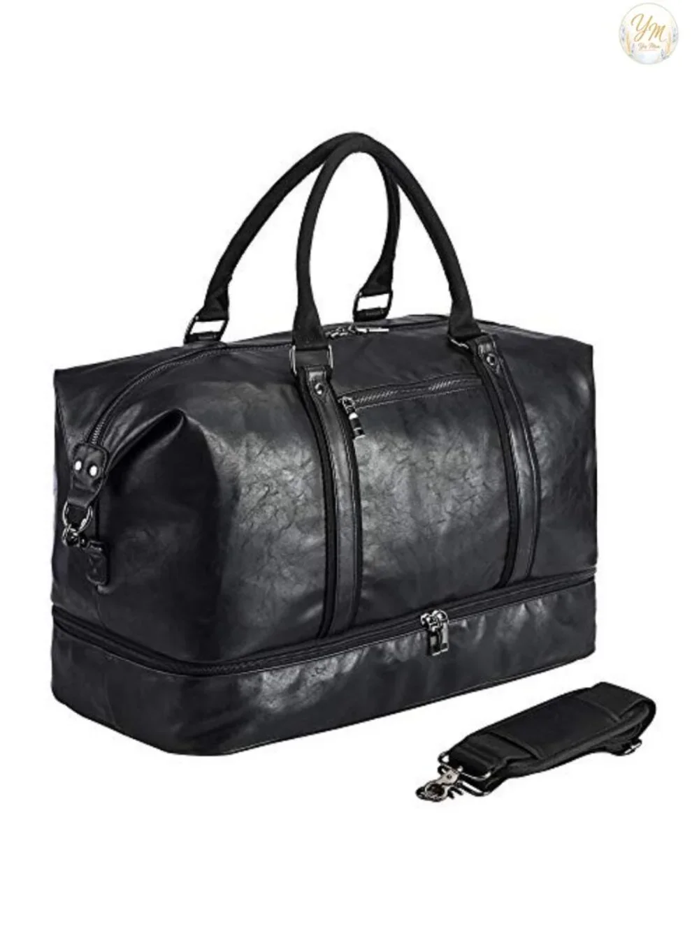 Overnight Travel Duffel Bag with Shoe Pouch, Carry-On Weekender